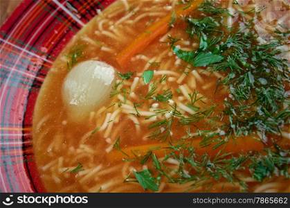 Sehriye - ?ehriye Turkish tomato soup with pasta