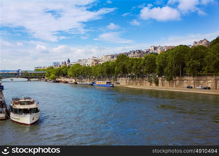 Seine river in Paris at France