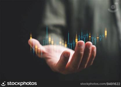 Seizing opportunities in the dynamic stock market, a trader or investor utilizes a handheld device to analyze charts, statistics, and trends, gaining an edge in their trading endeavors.