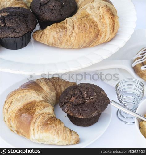 Selection of breakfast items