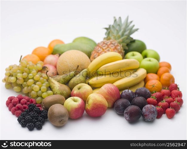 Selection of fresh fruit
