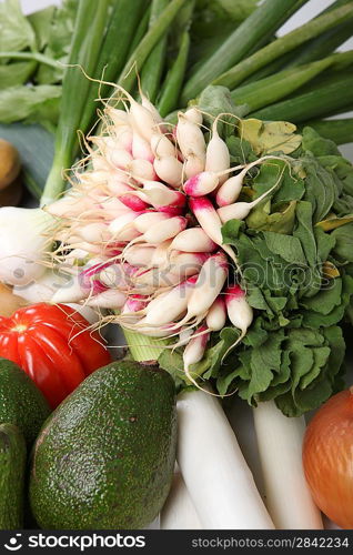 Selection of fresh vegetables