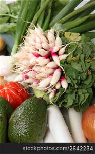 Selection of fresh vegetables