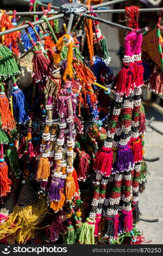 Selection of Ottoman Turkish traditional tassels in various colors