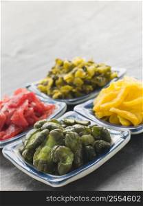 Selection of Pickled Vegetables