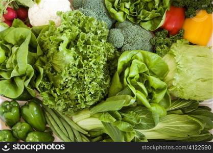 Selection of vegetable