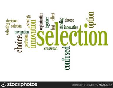 Selection word cloud