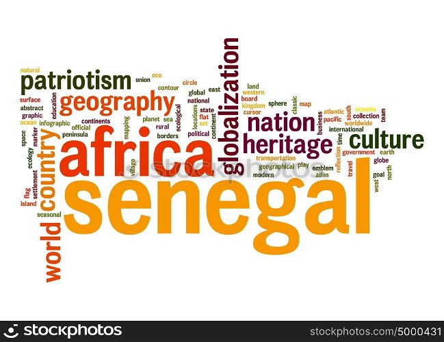 Senegal word cloud