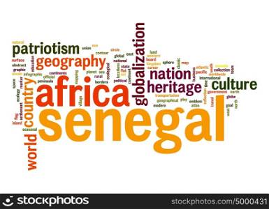 Senegal word cloud