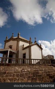 Senhora da Pedra chapel at the coast of Miramar, Gaia, Portugal