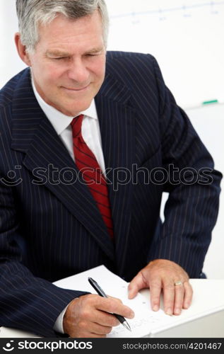 Senior businessman in meeting