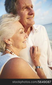 Senior Couple Getting Married In Beach Ceremony