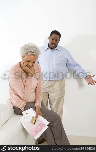 Senior Couple Having Financial Difficulties