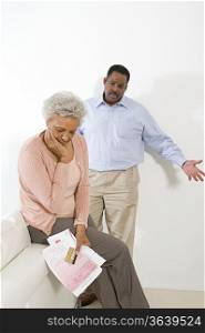 Senior Couple Having Financial Difficulties