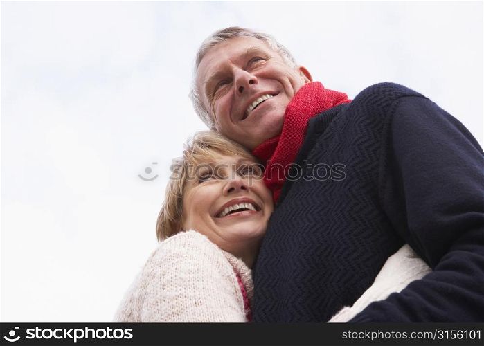 Senior Couple Hugging
