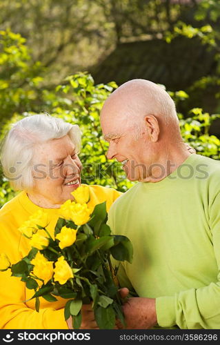 Senior couple in love