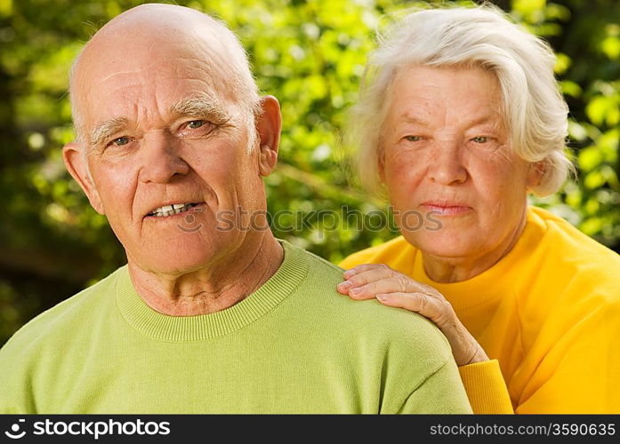 Senior couple in love