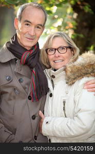 Senior couple in the park