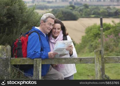 Senior Couple On Country Walk
