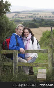 Senior Couple On Country Walk