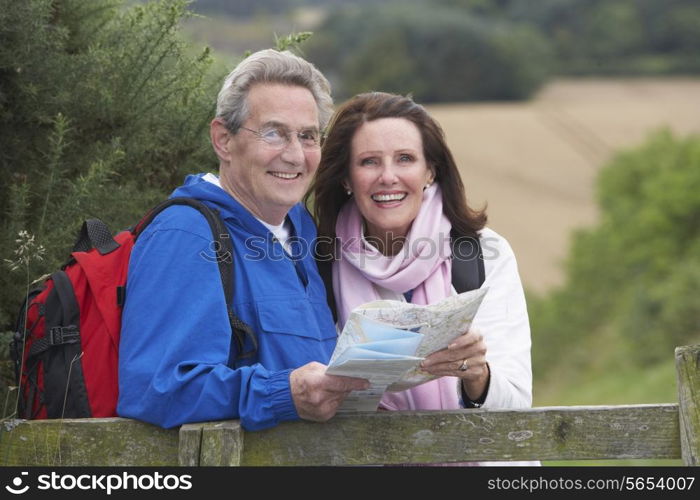 Senior Couple On Country Walk