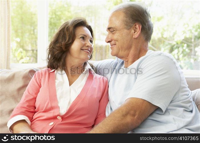 Senior Couple Relaxing At Home