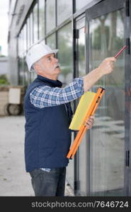 senior foreman at construction site