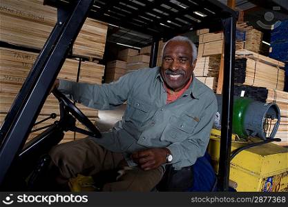Senior forklift truck driver