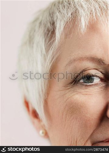 Senior Grayhaired Woman