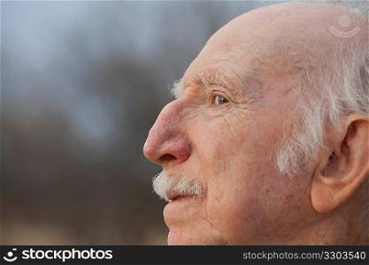 Senior Man in Profile