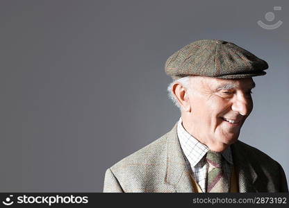 Senior Man Wearing a Hat