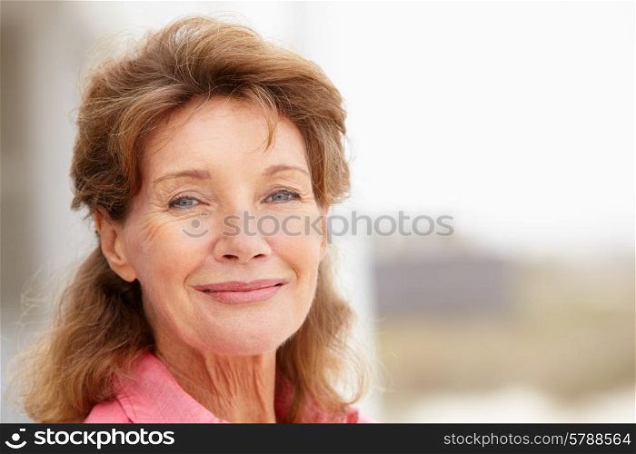 Senior woman head and shoulders