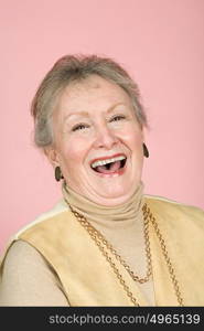 Senior woman laughing