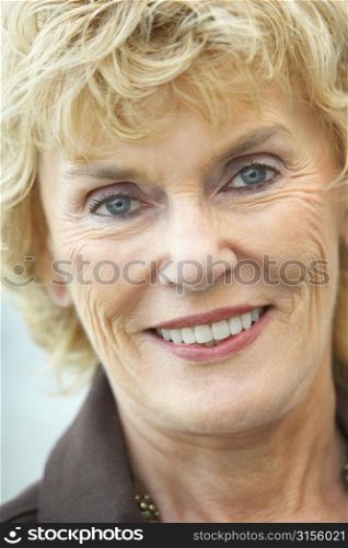 Senior Woman Smiling At The Camera