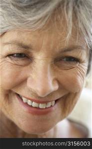 Senior Woman Smiling Happily