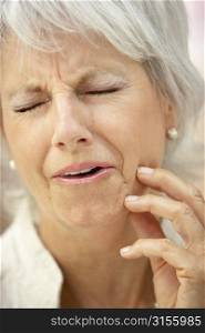 Senior Woman With A Toothache