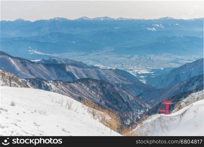 Senjojiki cirque at the Central Japan Alps in winter