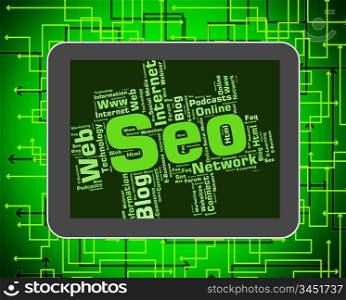 Seo Word Showing Optimization Optimize And Wordcloud