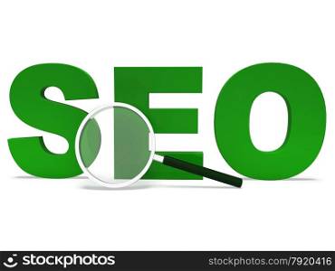 Seo Word Showing Search Engine Optimization Websites Online