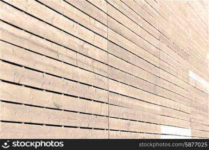 sepia wall in old construction nail and house