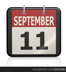 September 11, Patriot Day calendar