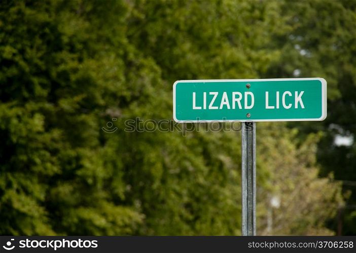 SEPTEMBER 15 2012 LIZARD LICK / WENDELL NORTH CAROLINA USA Sign Outside of Lizard Lick Towing TV Show