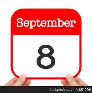 September 8 written on a calendar