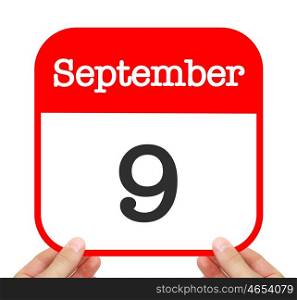 September 9 written on a calendar