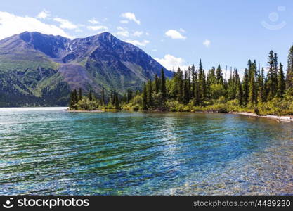 Serene scene by the lake in Canada