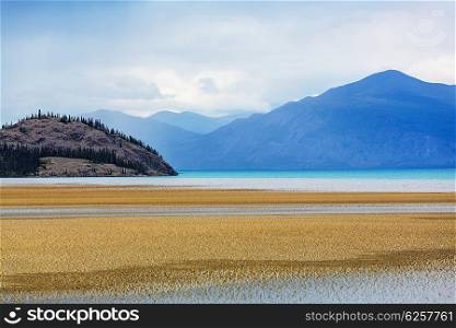 Serene scene by the lake in Canada