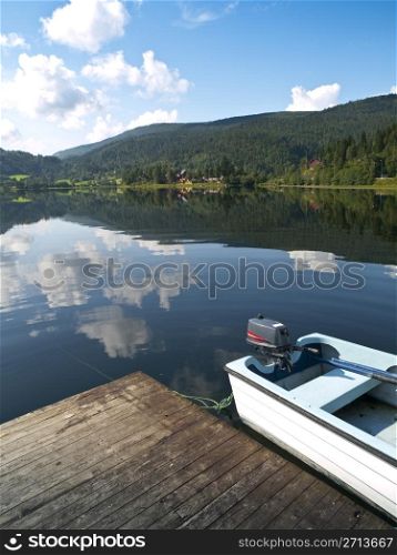 Serene Scenery in the norweigan fjords near the village of Voss