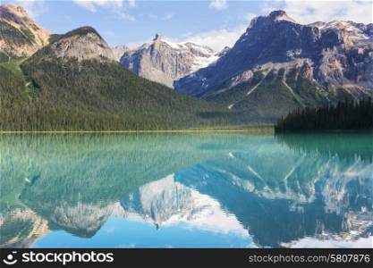 Serenity Emerald Lake in the Yoho National Park,Canada