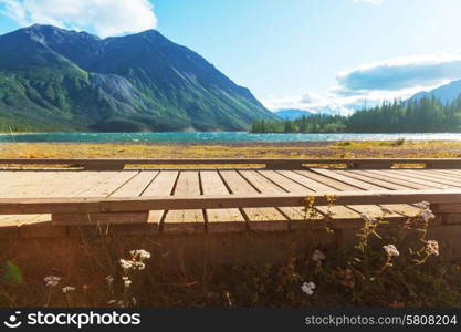 Serenity lake in Canada.