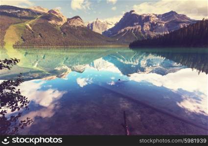 Serenity lake in Canada